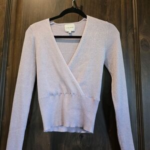 Pink Rose Women's Lavender Sweater